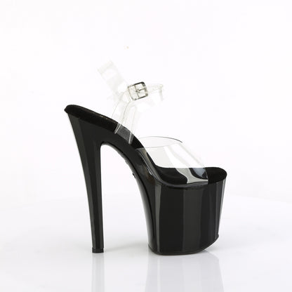 ENCHANT-708LT-CIRCLE *8" Heel, 3 3/4" PF LED Illuminated Ankle Strap Sandal