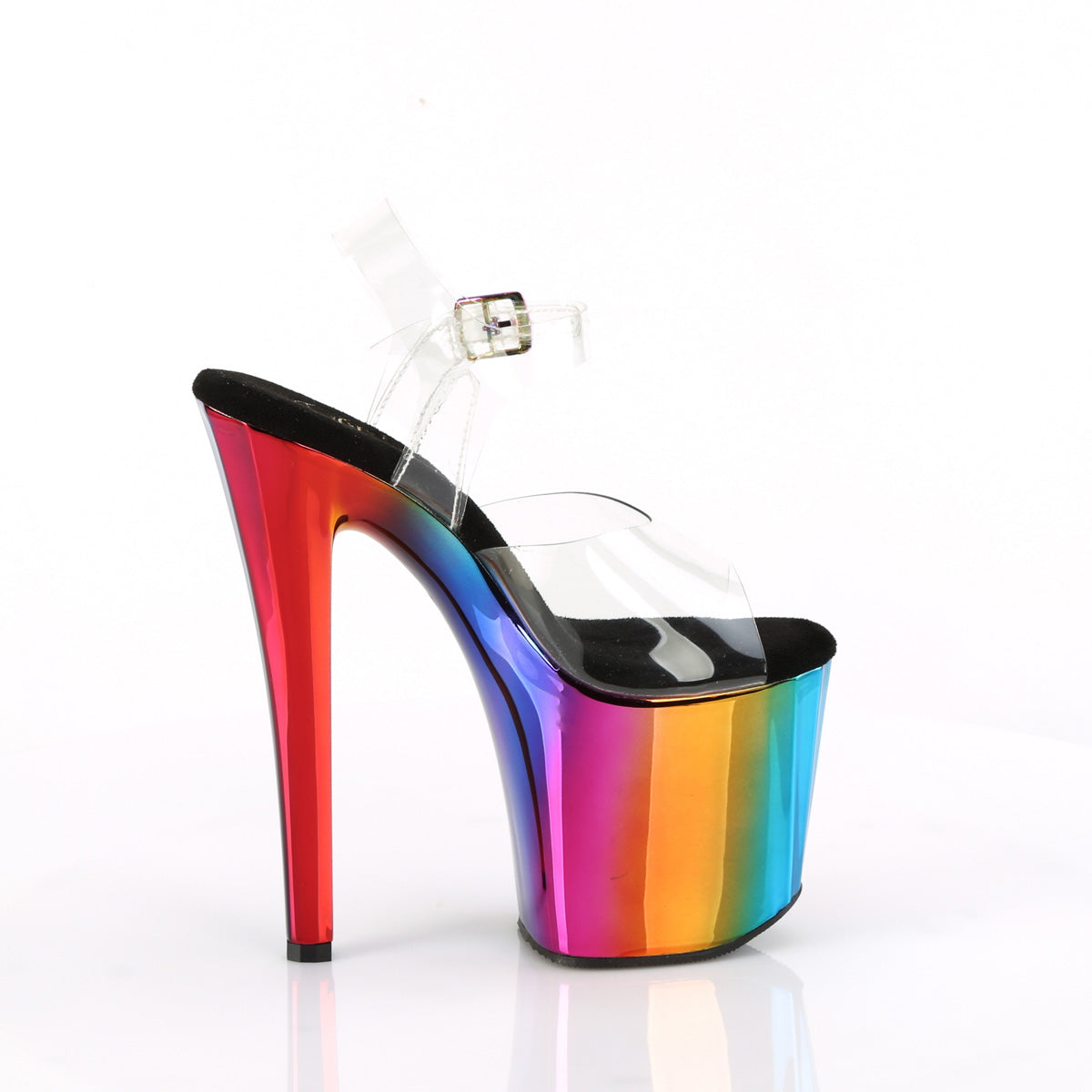 ENCHANT-708RC *8" Heel, 3 3/4" PF Ankle Strap Sandal
