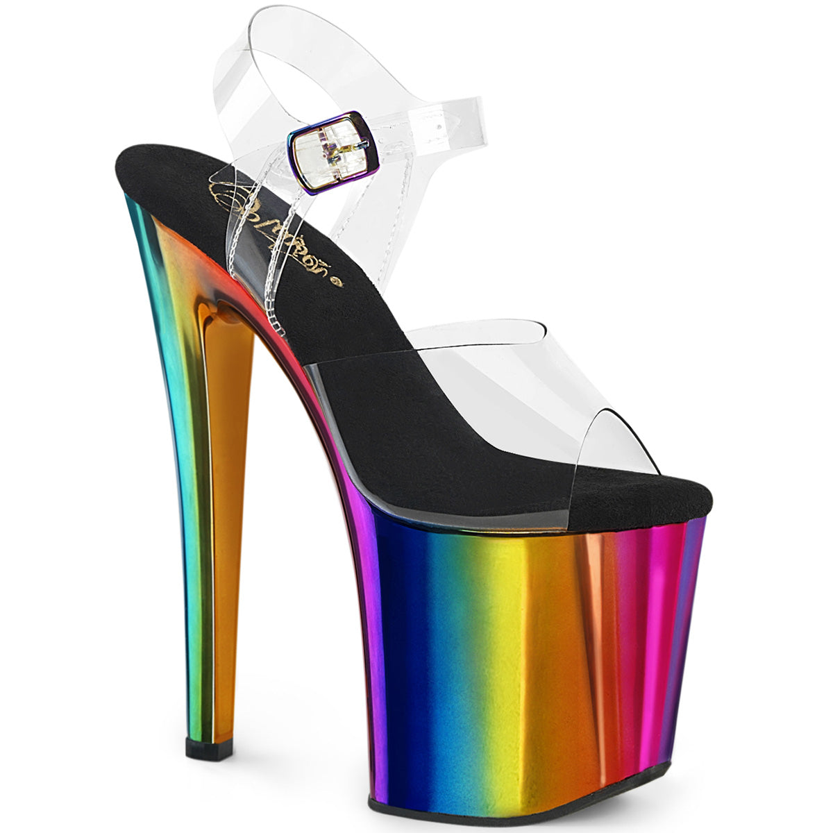 ENCHANT-708RC *8" Heel, 3 3/4" PF Ankle Strap Sandal