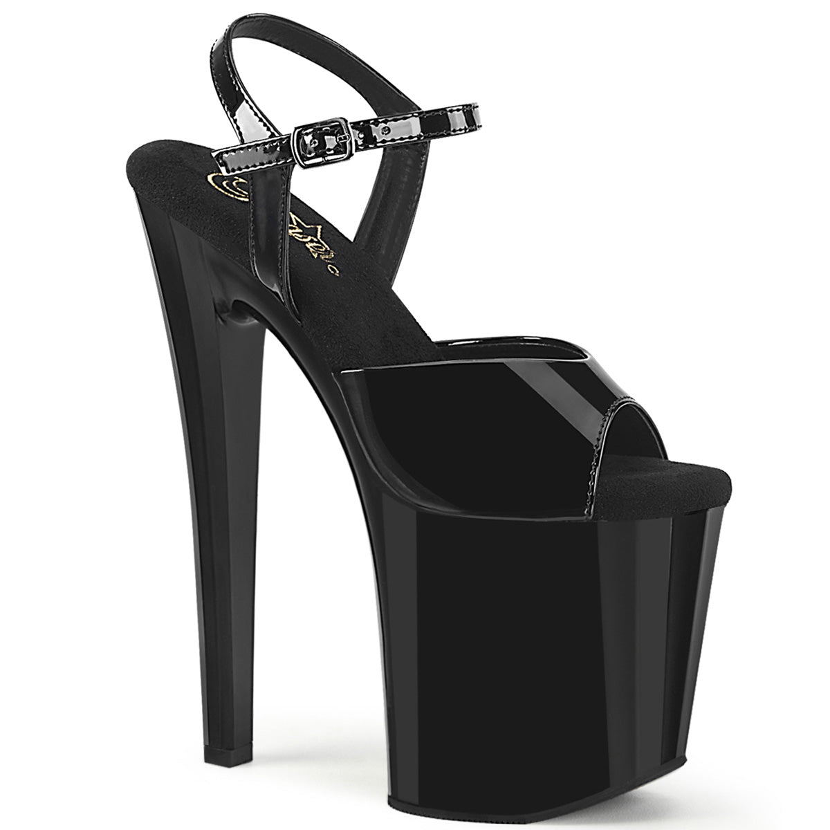 ENCHANT-709 8" Heel, 3 3/4" PF Ankle Strap Sandal