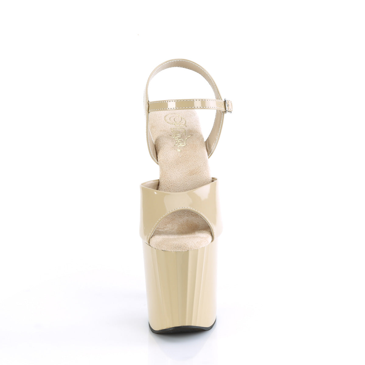 ENCHANT-709 *8" Heel, 3 3/4" PF Ankle Strap Sandal