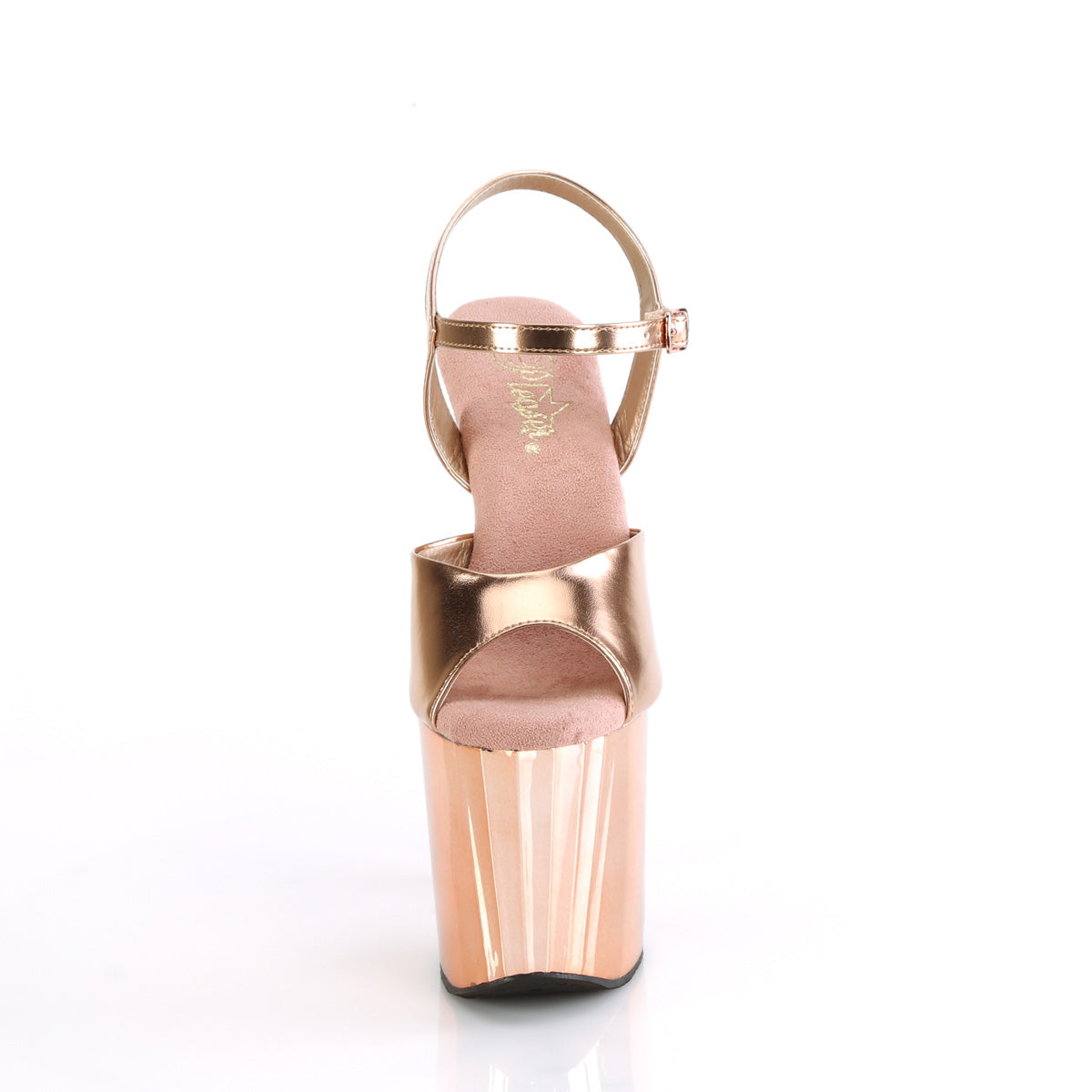 ENCHANT-709 *8" Heel, 3 3/4" PF Ankle Strap Sandal