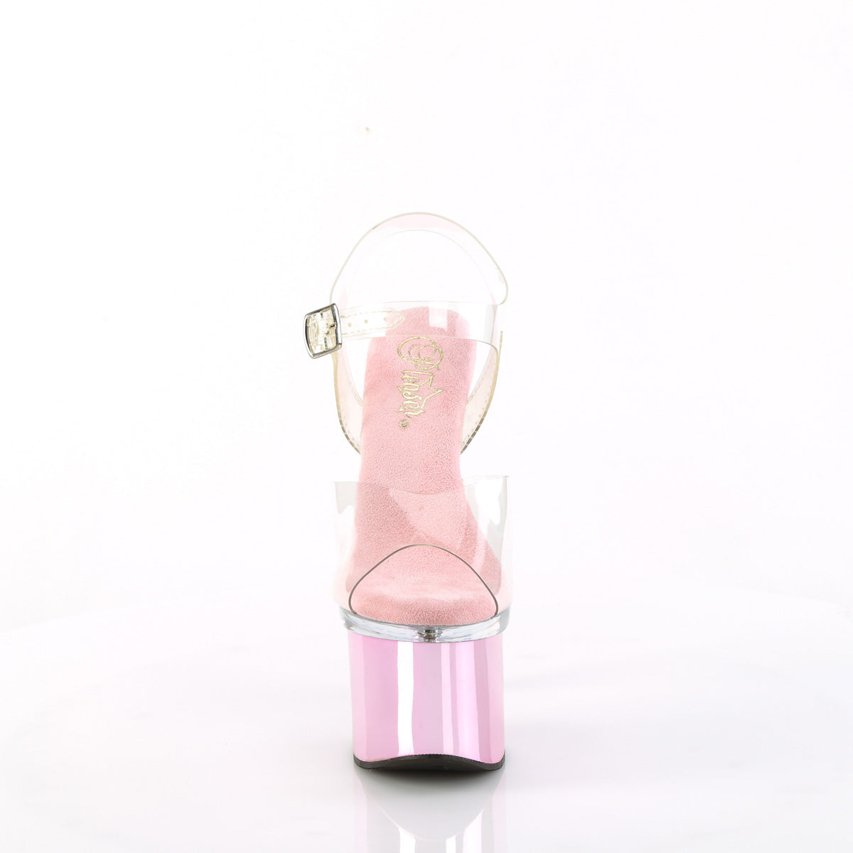 ESTEEM-708 *7" Heel, 3" PF Ankle Strap Sandal