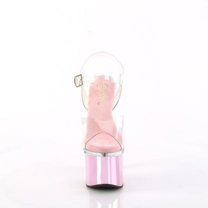 ESTEEM-708 *7" Heel, 3" PF Ankle Strap Sandal