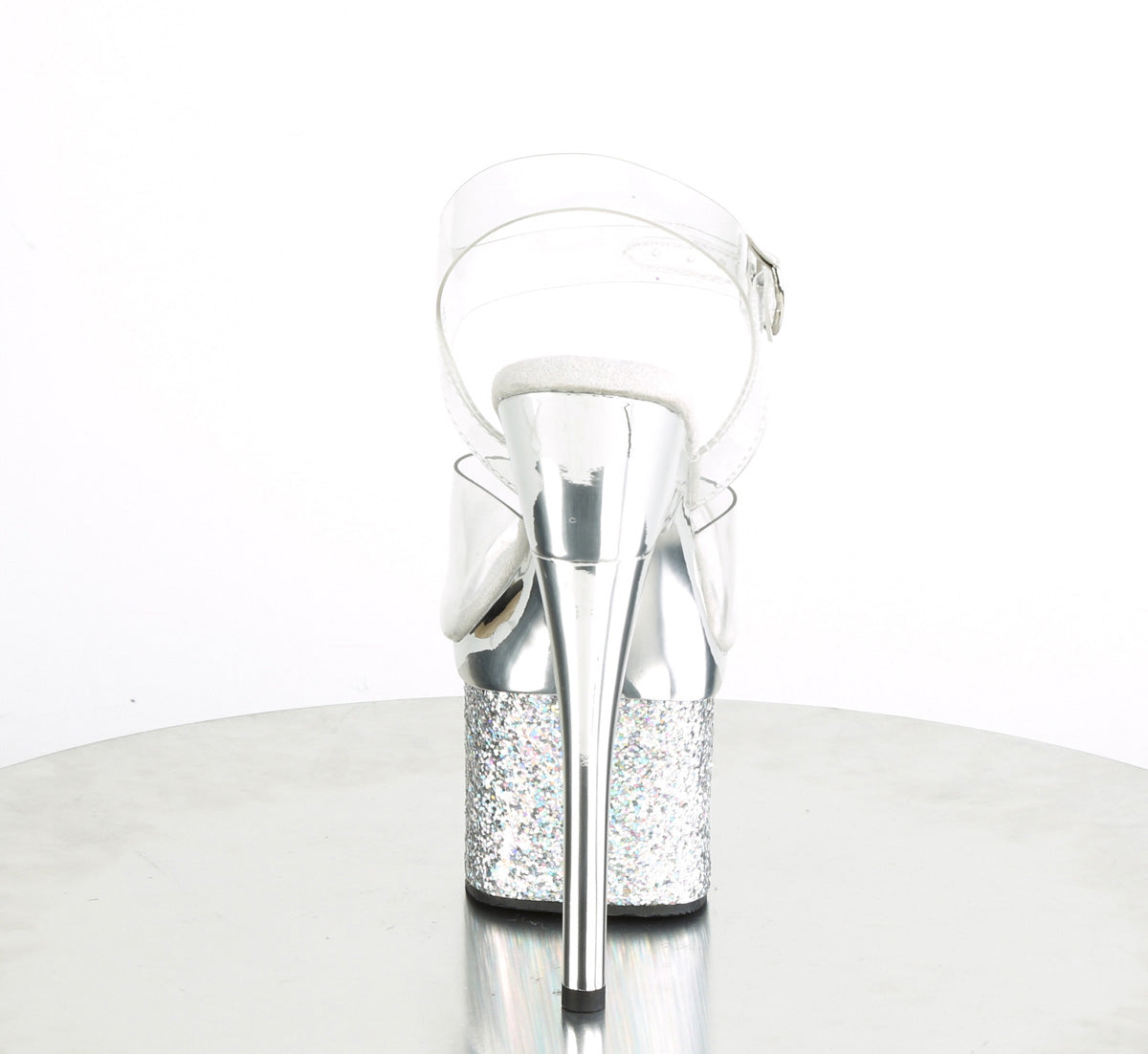 ESTEEM-708CHLG 7" Heel, 3" PF Ankle Strap Sandal