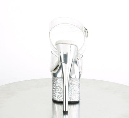ESTEEM-708CHLG 7" Heel, 3" PF Ankle Strap Sandal