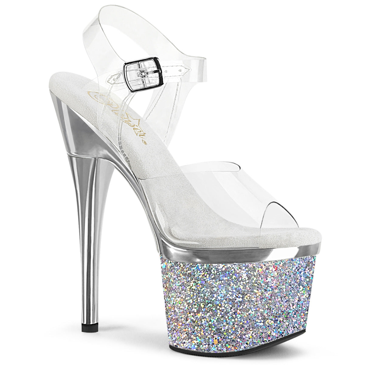 ESTEEM-708CHLG 7" Heel, 3" PF Ankle Strap Sandal