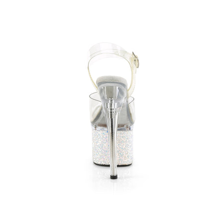 ESTEEM-708LG 7" Heel, 3" PF Ankle Strap Sandal