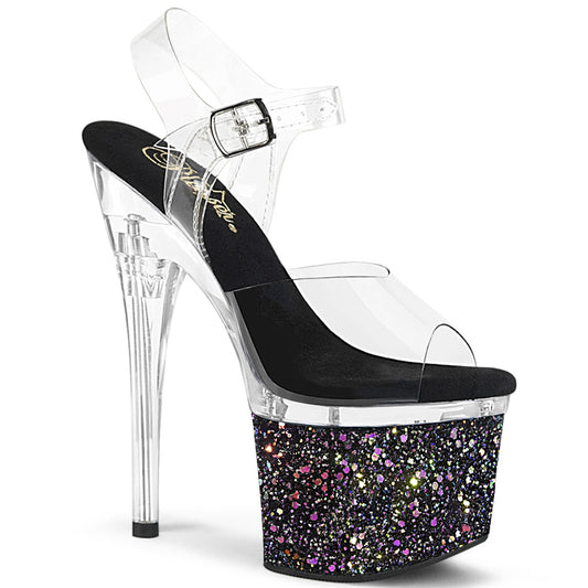 ESTEEM-708LG 7" Heel, 3" PF Ankle Strap Sandal