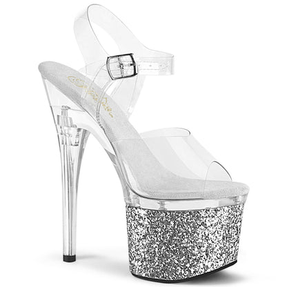 ESTEEM-708LG 7" Heel, 3" PF Ankle Strap Sandal
