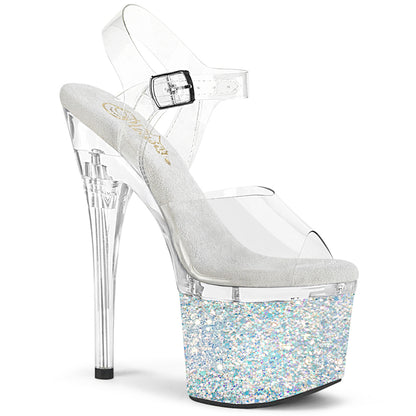 ESTEEM-708LG *7" Heel, 3" PF Ankle Strap Sandal