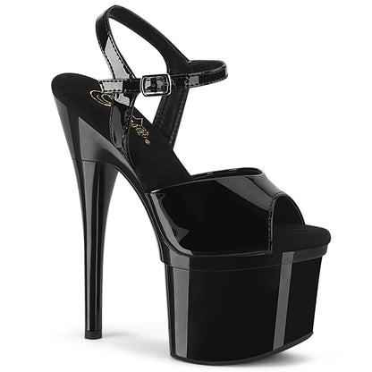 ESTEEM-709 7" Heel, 3" PF Ankle Strap Sandal