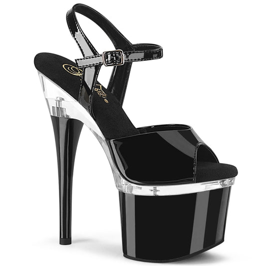 ESTEEM-709 7" Heel, 3" PF Ankle Strap Sandal