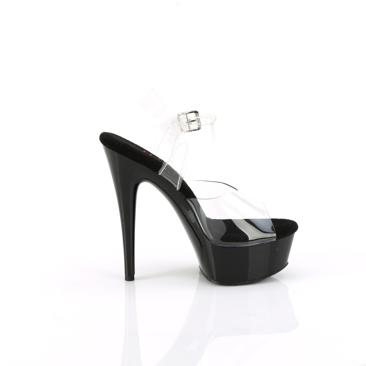 EXCITE-608 *6" Heel, 1 3/4" PF Comfort Width Ankle Strap Sandal