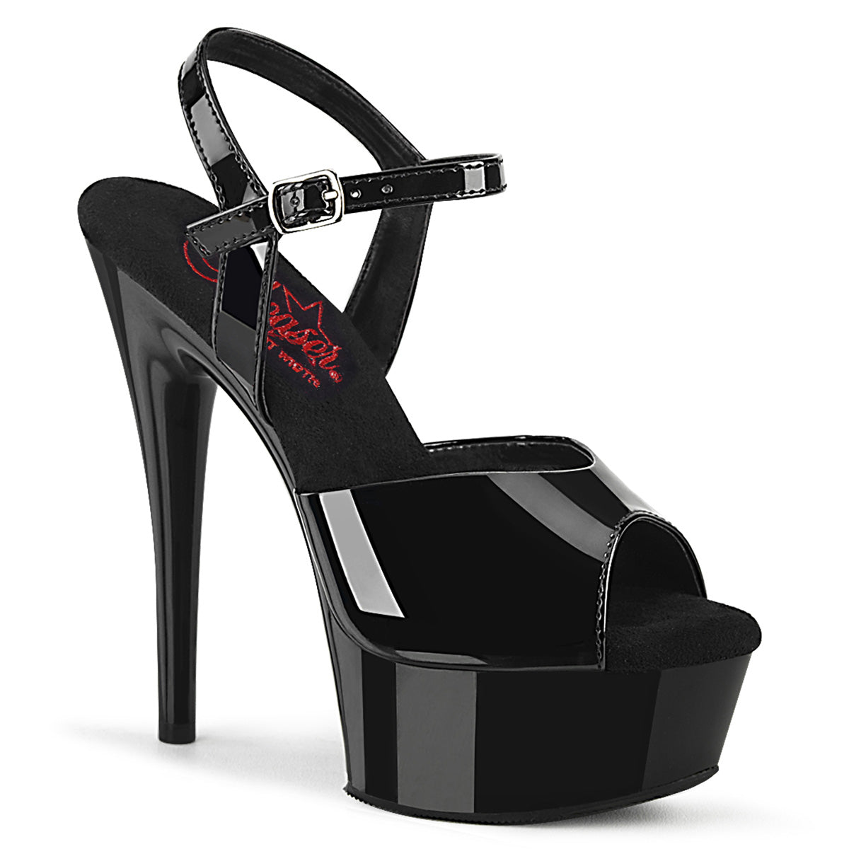 EXCITE-609 6" Heel, 1 3/4" PF Ankle Strap Sandal
