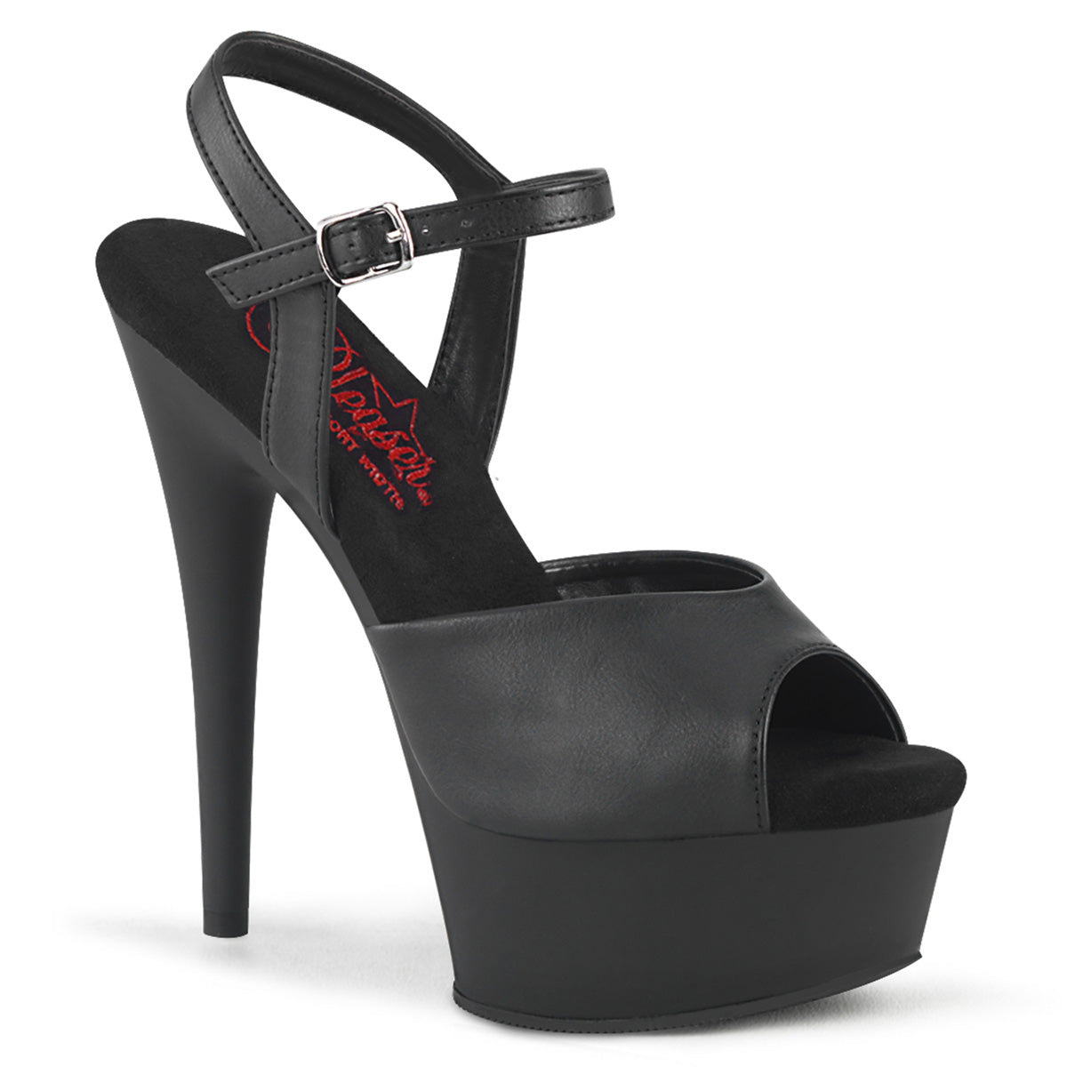 EXCITE-609 6" Heel, 1 3/4" PF Ankle Strap Sandal