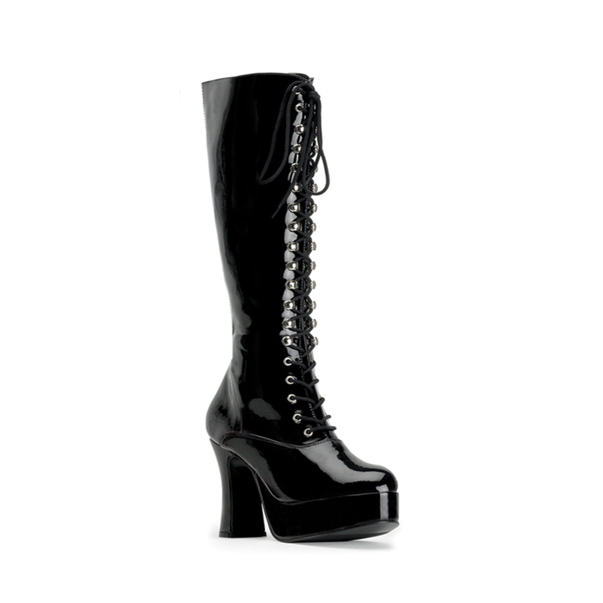 EXOTICA-2020 **4" Heel Platform Lace Up Boot, Chunky Heel
