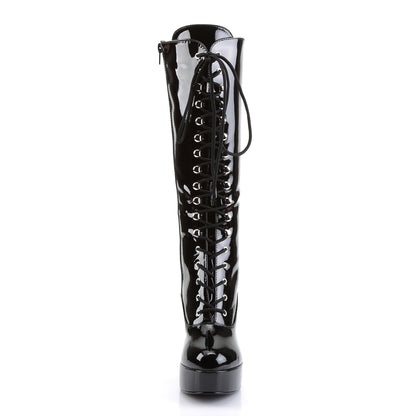 EXOTICA-2020 **4" Heel Platform Lace Up Boot, Chunky Heel