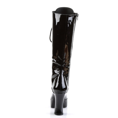 EXOTICA-2020 **4" Heel Platform Lace Up Boot, Chunky Heel