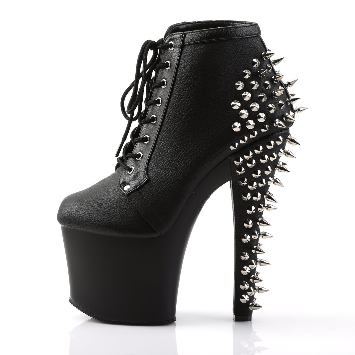 FEARLESS-700-28 7" Heel, 3 1/4" PF Lace Up Ankle Bootie