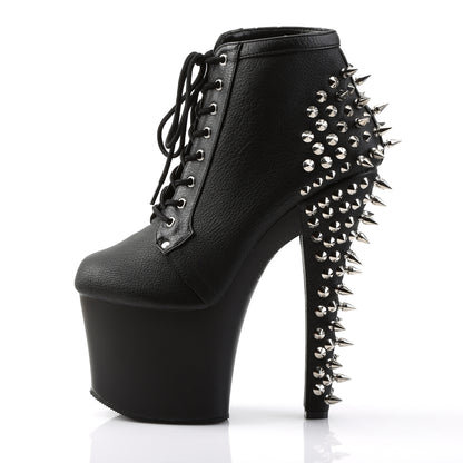 FEARLESS-700-28 7" Heel, 3 1/4" PF Lace Up Ankle Bootie