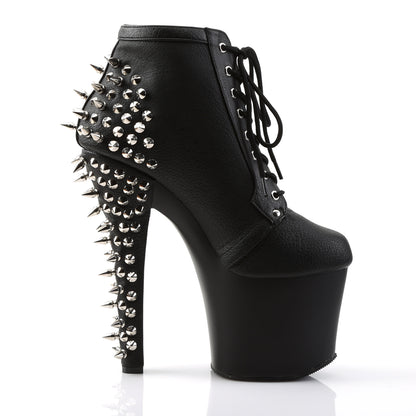 FEARLESS-700-28 7" Heel, 3 1/4" PF Lace Up Ankle Bootie