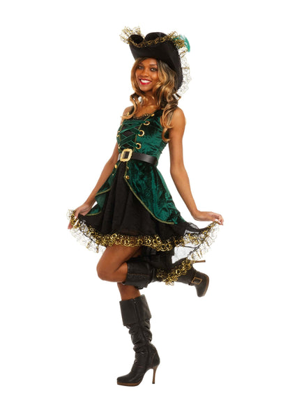 Dreamgirl Women's Emerald Pirate Costume