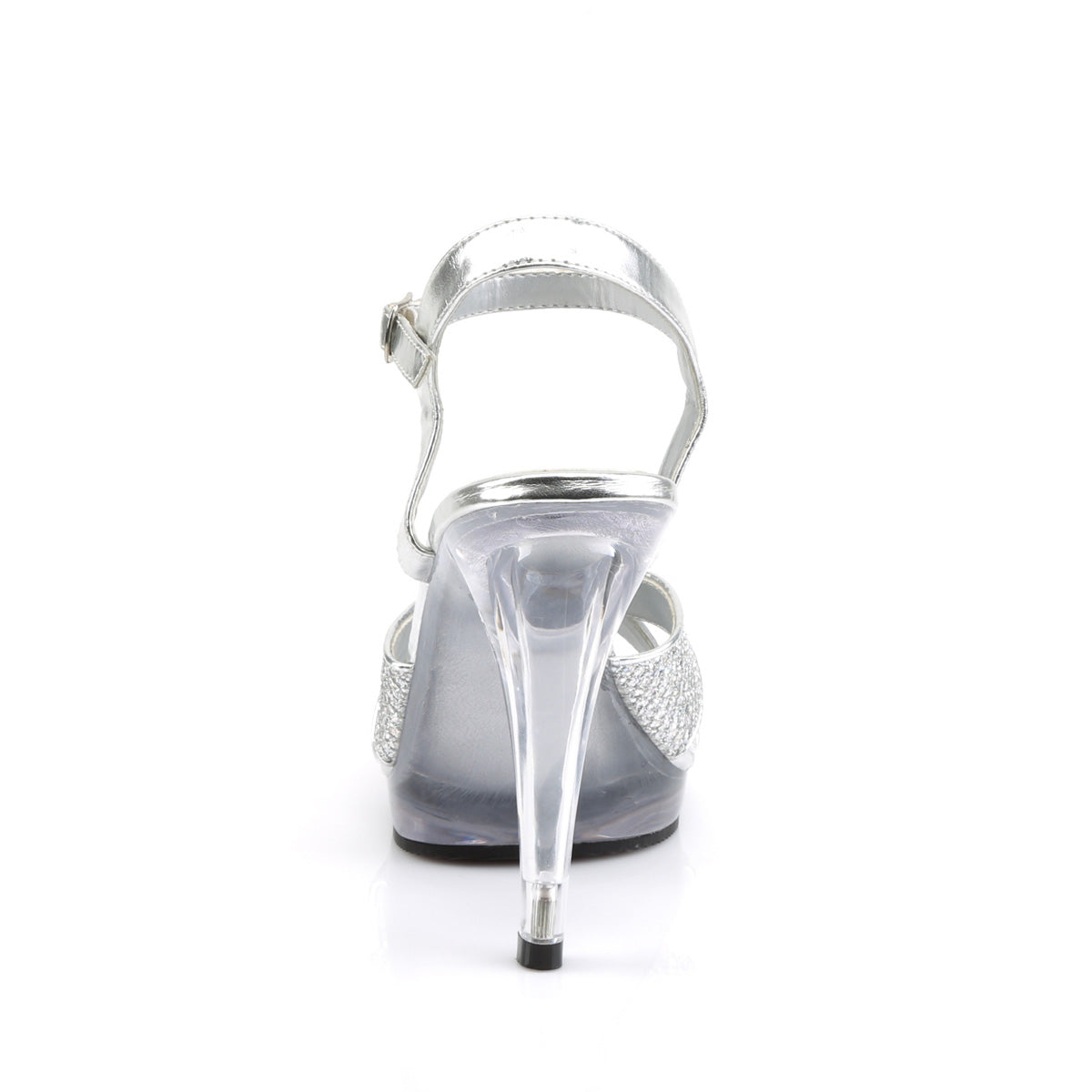 FLAIR-419(G) 4 1/2" Heel, 1/2" PF Criss Cross Ankle Strap Sandal