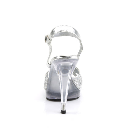 FLAIR-419(G) 4 1/2" Heel, 1/2" PF Criss Cross Ankle Strap Sandal