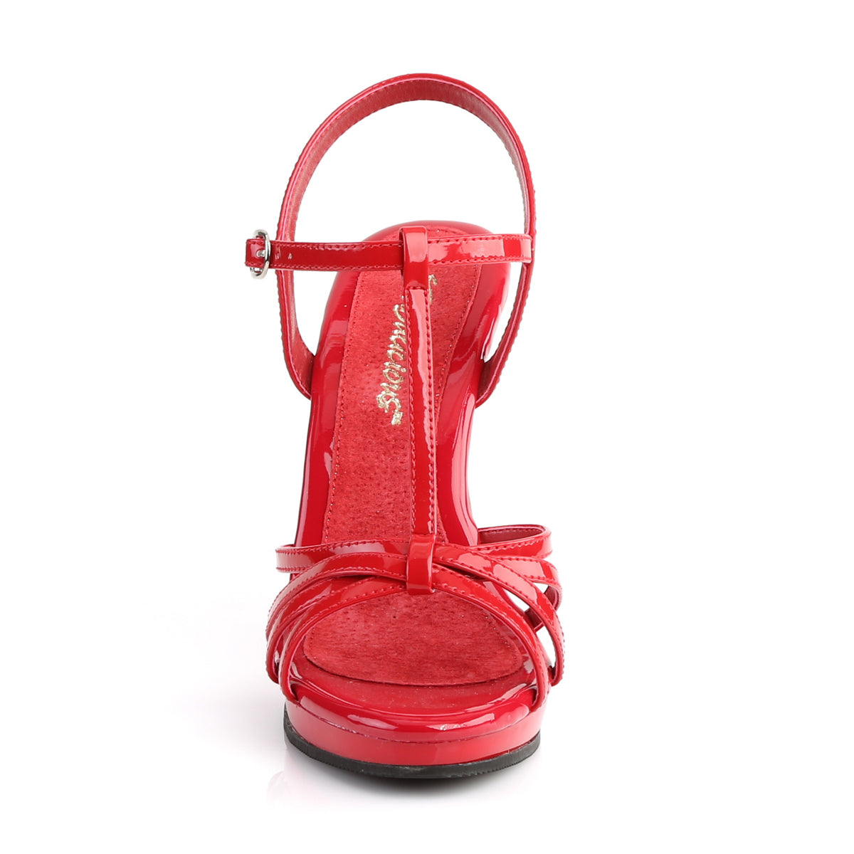FLAIR-420 **4 1/2" Heel, 1/2" PF T-Strap Sandal