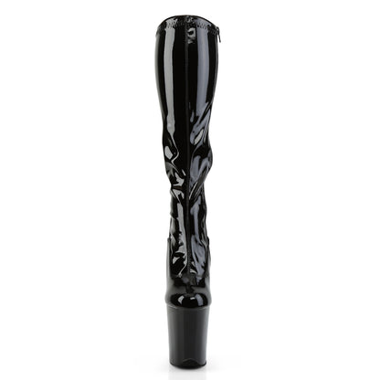 FLAMINGO-2000 8" Heel, 4" PF Stretch Knee Boot, Side Zip