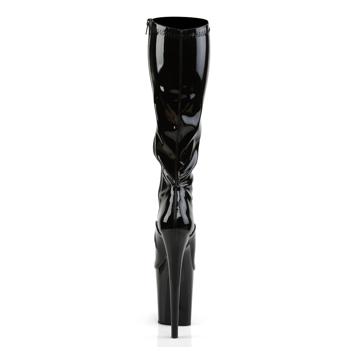 FLAMINGO-2000 8" Heel, 4" PF Stretch Knee Boot, Side Zip