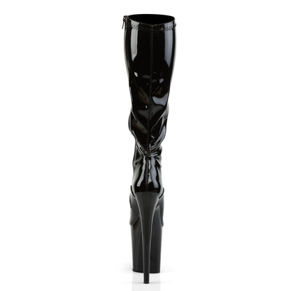 FLAMINGO-2000 8" Heel, 4" PF Stretch Knee Boot, Side Zip