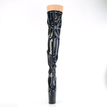 FLAMINGO-3000HWR 8" Heel, 4" PF Stretch Thigh Boot, Side Zip