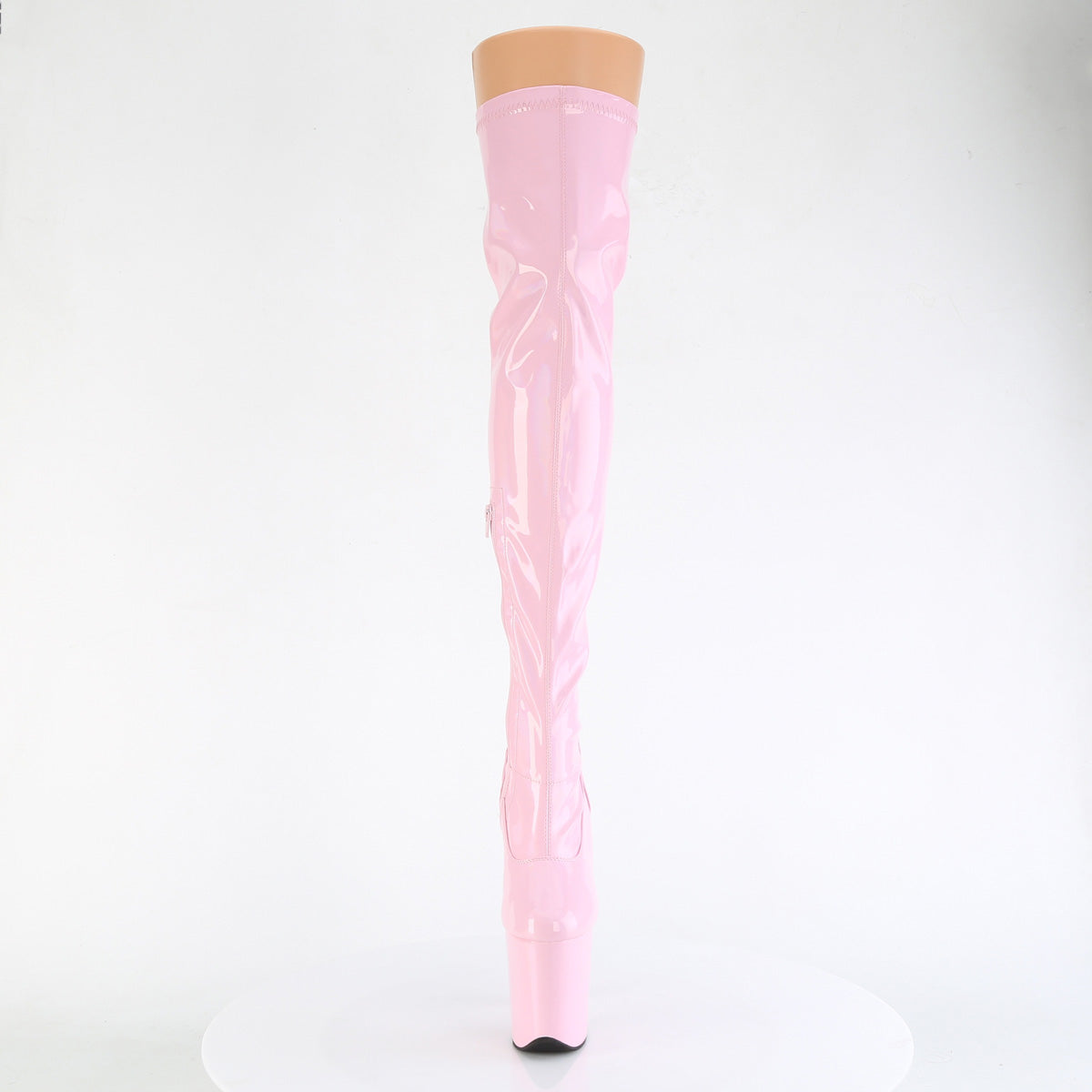 FLAMINGO-3000HWR 8" Heel, 4" PF Stretch Thigh Boot, Side Zip