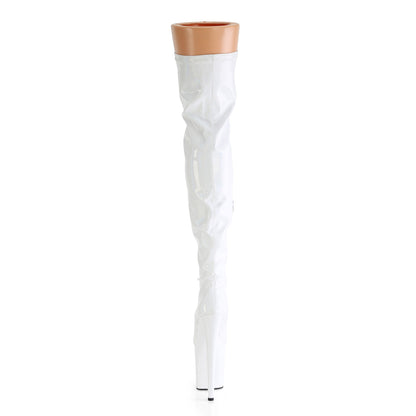 FLAMINGO-3000HWR *8" Heel, 4" PF Stretch Thigh Boot, Side Zip