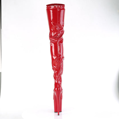 FLAMINGO-4000 *8" Heel, 4" PF Stretch Crotch Boot, Side Zip