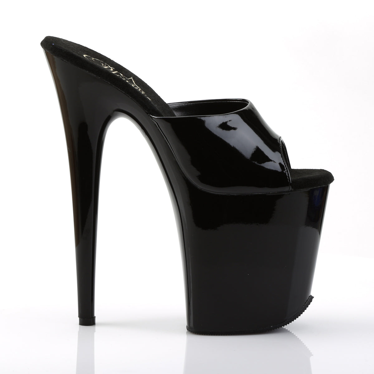 FLAMINGO-801 8" Heel, 4" PF Peep Toe Slide