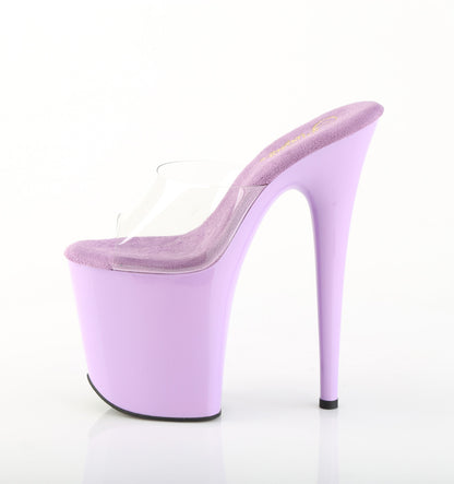 FLAMINGO-801 8" Heel, 4" PF Peep Toe Slide