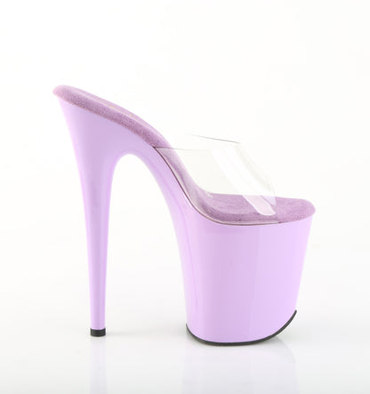 FLAMINGO-801 8" Heel, 4" PF Peep Toe Slide