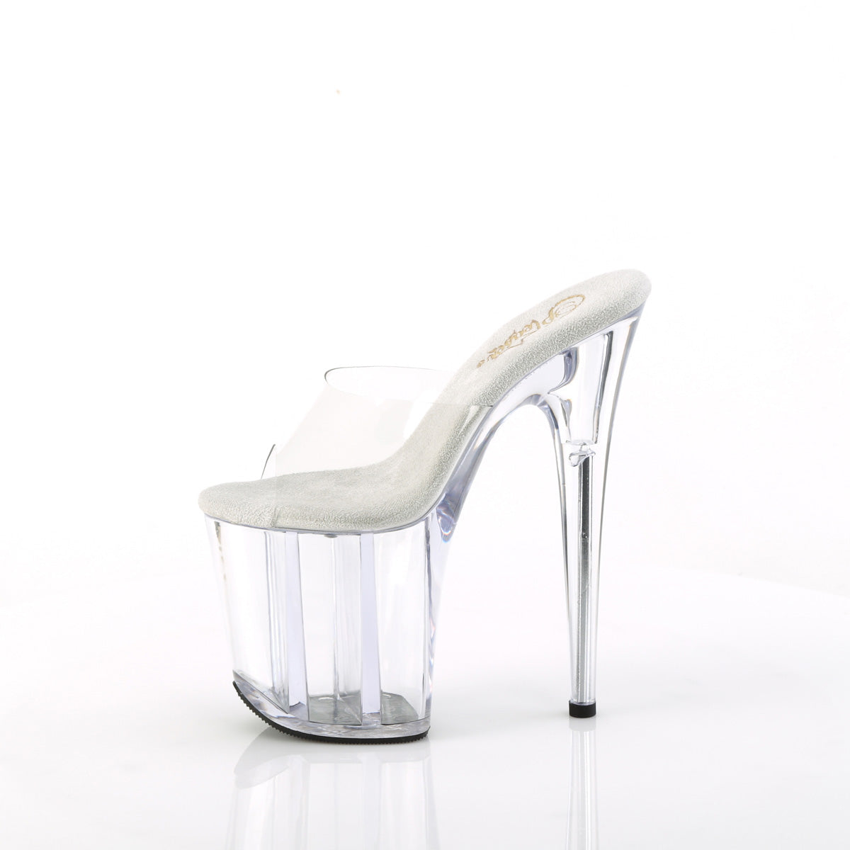 FLAMINGO-801 8" Heel, 4" PF Peep Toe Slide