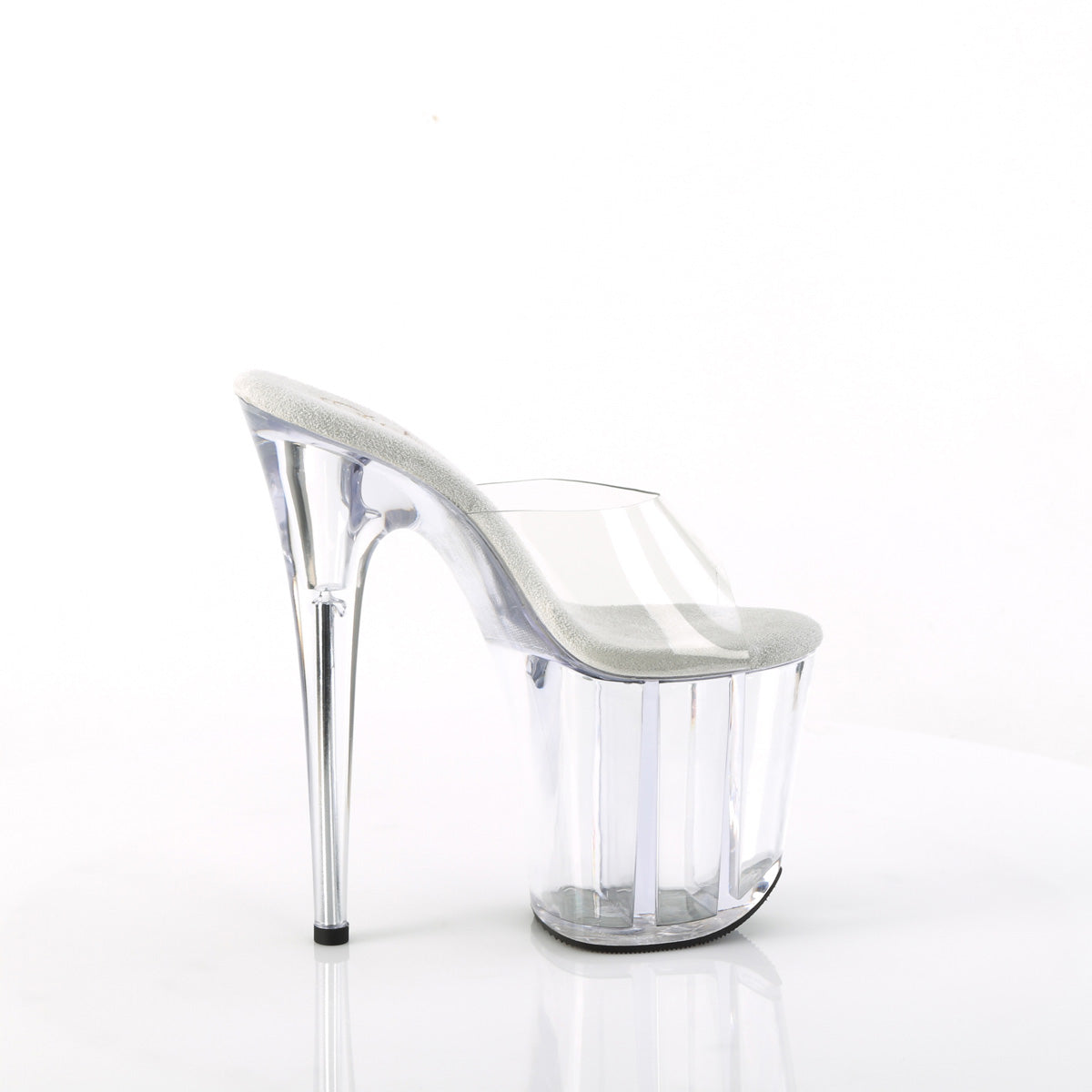 FLAMINGO-801 8" Heel, 4" PF Peep Toe Slide