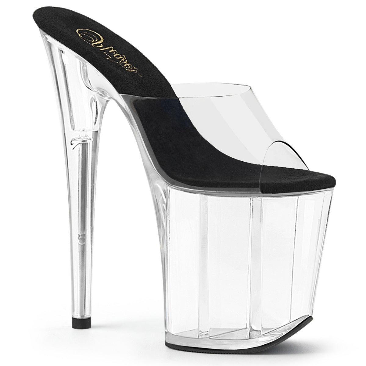FLAMINGO-801 8" Heel, 4" PF Peep Toe Slide