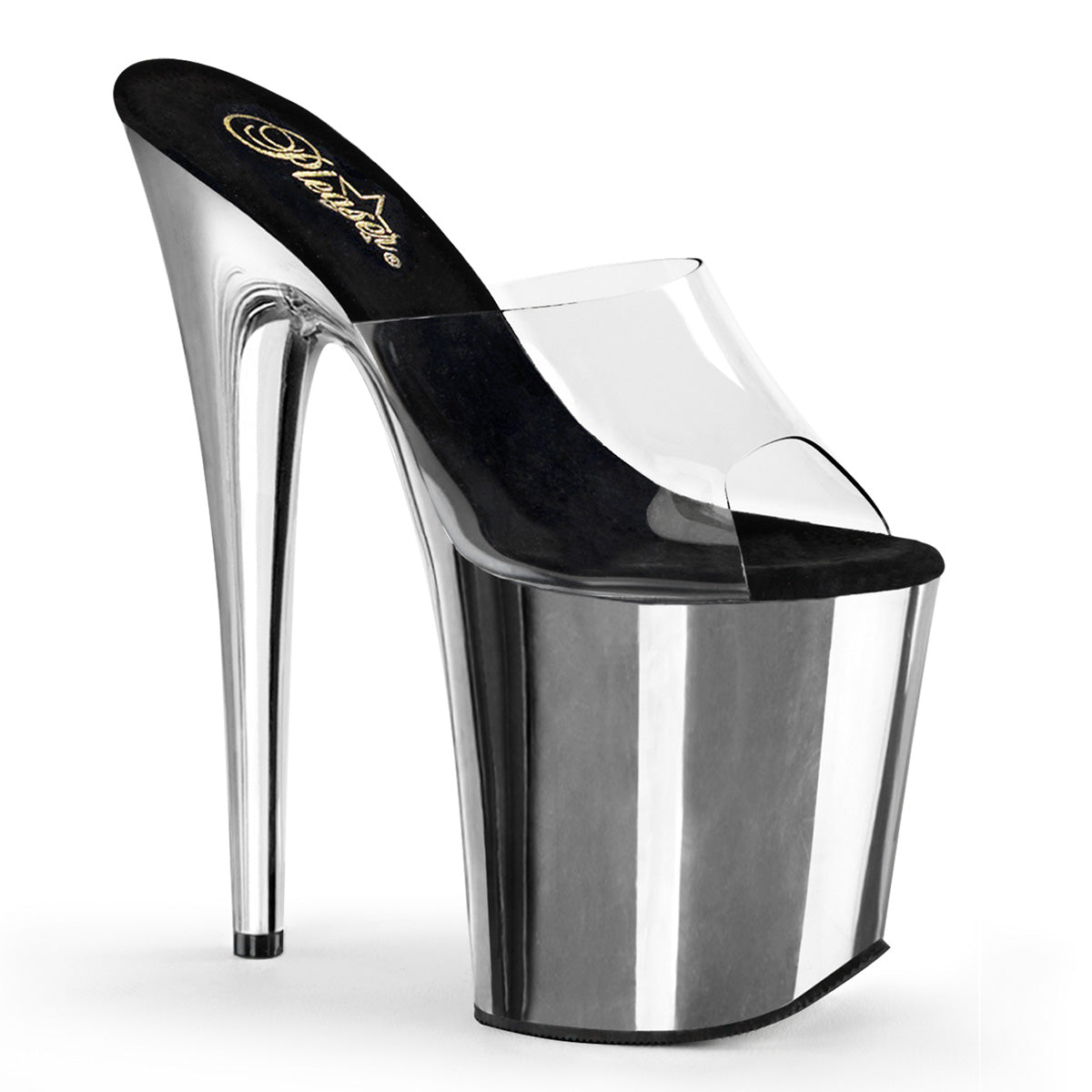 FLAMINGO-801 8" Heel, 4" PF Peep Toe Slide