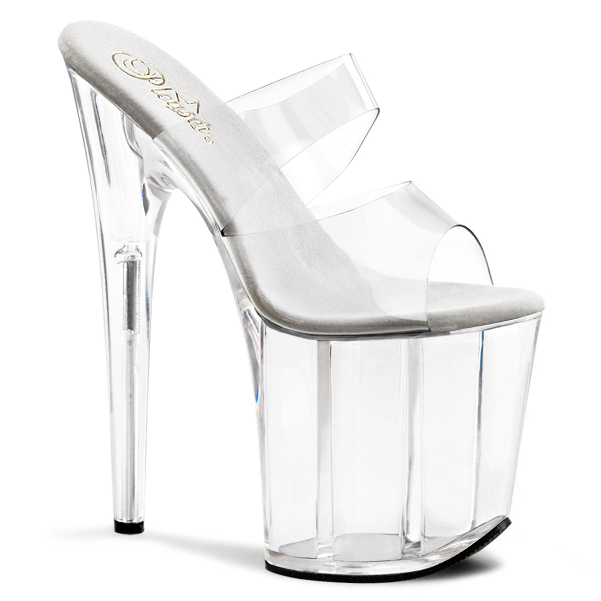 FLAMINGO-802 8" Heel Two Band Platform Slide