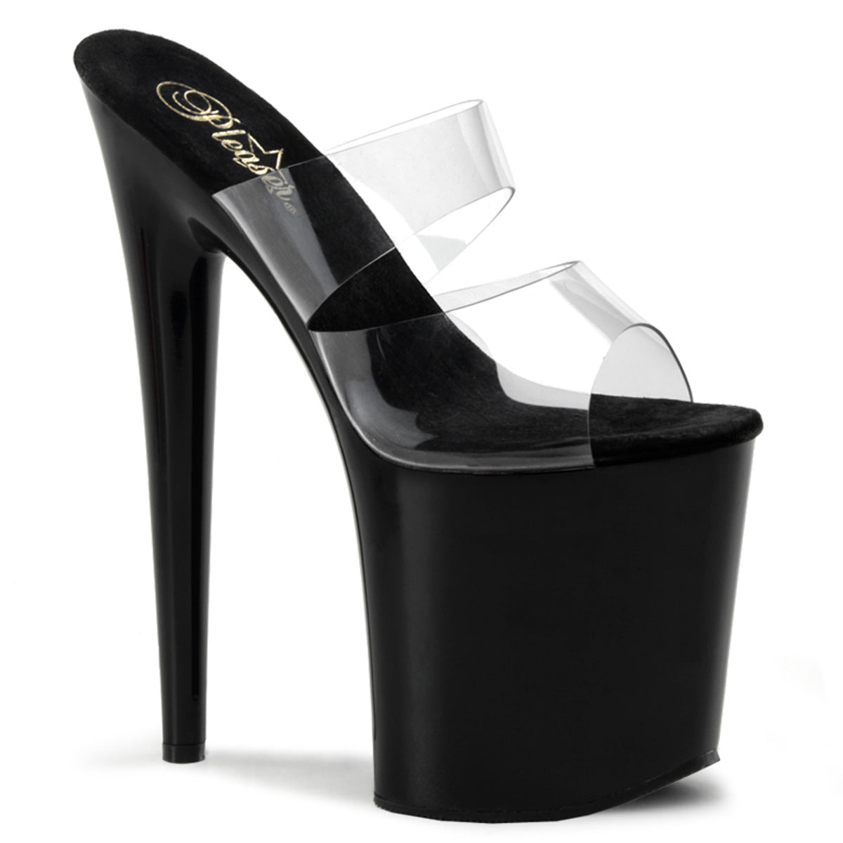 FLAMINGO-802 8" Heel Two Band Platform Slide