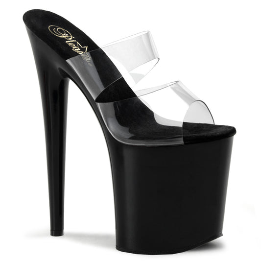 FLAMINGO-802 8" Heel Two Band Platform Slide
