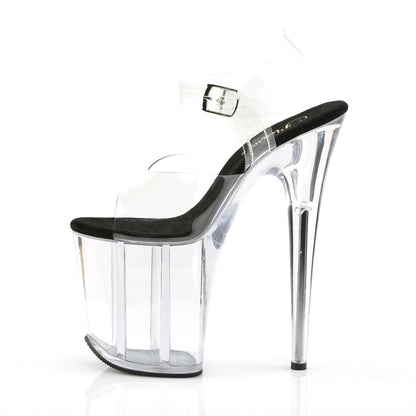 FLAMINGO-808 8" Heel, 4" PF Ankle Strap Sandal