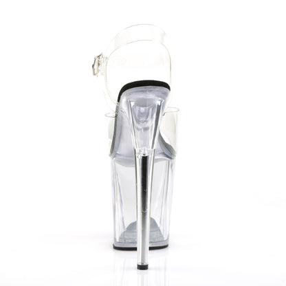 FLAMINGO-808 8" Heel, 4" PF Ankle Strap Sandal