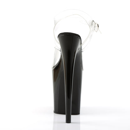 FLAMINGO-808 8" Heel, 4" PF Ankle Strap Sandal